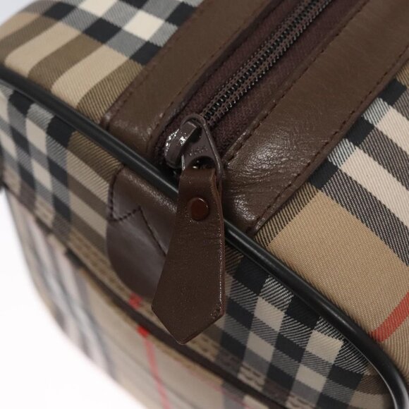 Burberrys Nova Check Boston Bag Canvas Beige - Picture 10 of 16